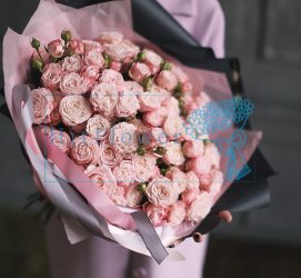 Букет роз Розовая пенка